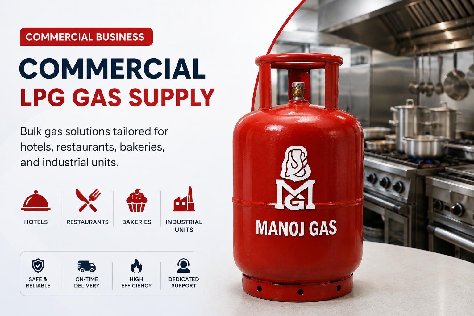 Commercial LPG Gas Supply
